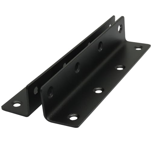 4 Pcs Corner Brace Angle Bracket, 5.5"x 1", Black - size: black,5.5"x 1"