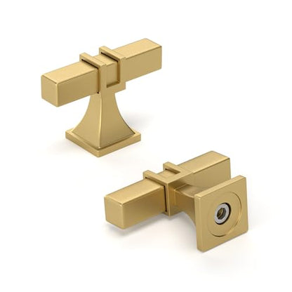 homdiy Gold Cabinet Knobs 24 Pack Brushed Gold Cabinet Knobs Single Hole - color: Matte Gold, size: Single Hole