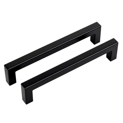 Haidms Black Cabinet Handles 6-1/4 Inch Matte Black Cabinet Handles 30 Pack - color: Black, size: 6-1/4 Inch Hole Center