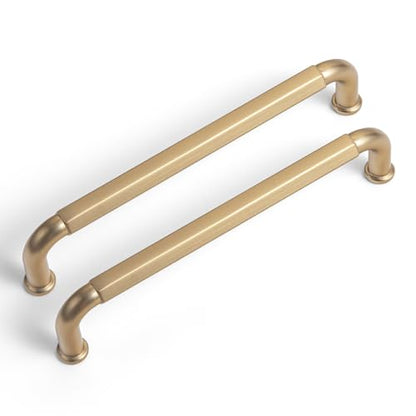 Goo-Ki 6 Pack 5 Inch （128mm） Hole Center Cabinet Pulls Champagne Bronze Zinc Alloy Kitchen Drawer Pulls Drawer Handles 5.5 Inch Length 2201-UBR-128 - color: Champagne Bronze, size: 5 Inch Hole Centers