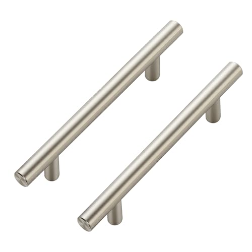20 Pack Brushed Nickel Cabinet Handles, 4 in Hole Center Cabinet Pulls - color: Brushed Nickel, size: 4 in Hole Center