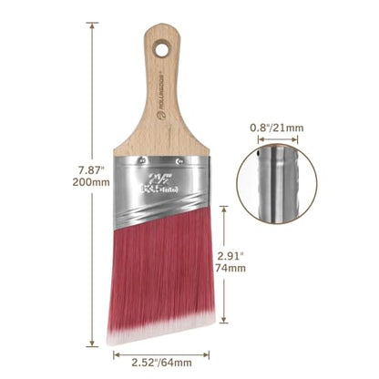 ROLLINGDOG 2.5" Angular Paint Brush - size: 2.5"Paint Brush