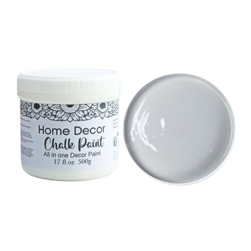 DGAGA Grey Chalk Paint for Wood,Chalk Finish Furniture Paints,Craft Paint for Wood,Interior House Painting,Chalkboard Paints for DIY Home Decor,Table,Cabinet,Laminate,No Sanding - color: grey