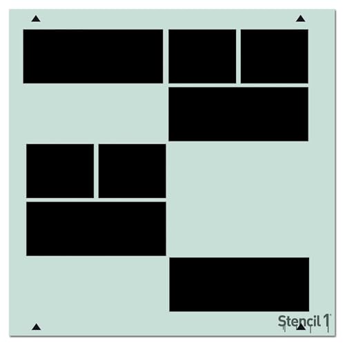 Stencil1 Structure Pattern Stencil 11" x 11" Geometric Wall Decor - color: Structure Repeat Wallpaper Pattern Stencil