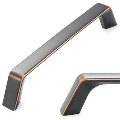 KOOFIZO 10 Pack 5 Inch Oil Rubbed Bronze Cabinet Pulls Rubbed Bronze Cabinet Handles Hardware for Kitchen Cabinets Drawers P21 Bedroom Dresser Bathroom Vanity Cupboard - color: Oil Rubbed Bronze, size: 5" CC - 10Pcs