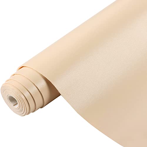 Ramya Smooth Solid Color Apricot Faux Leather Sheets 1Rolls 12"X53"(30cm X 135cm),Faux Leather is Great for Handmade DIY Craft Projects, Bows,Leather Earrings (Apricot) - color: Apricot