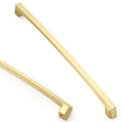 Asidrama 10 Pack 9 inch Brushed Gold Kitchen Cabinet Handles - color: Brushed Gold, size: 9" Hole Center(228mm)