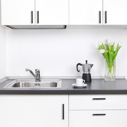 10 Pack 7 Inch Matte Black Kitchen Cabinet Handles - color: Matte Black, size: 7'' Hole Center(177mm)
