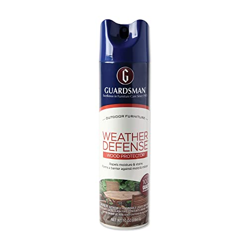 Guardsman Weather Defense Outdoor Wood Furniture Protector - 10 oz - Repels Moisture and Stains - 461900