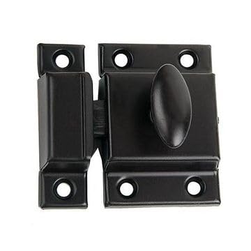 Van Dyke's Restorers Classic Stamped Steel Cabinet Latch Lock, 2 1/8" x 2 5/16", Oil Rubbed Bronze - color: Oil Rubbed Bronze