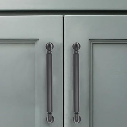 10 Pack 4 Inch Hole Center Matte Black Cabinet pulls Heavy-Duty Solid Cabinet Handle Hardware Suitable for cabinets Dressers Kitchens and Bathroom cabinets. - color: Matte Black, size: 4 inch Hole Center