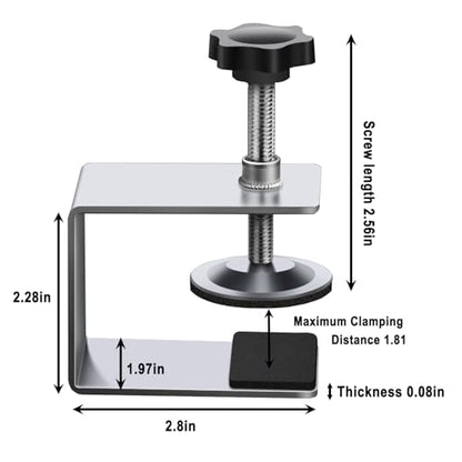 4Pcs Drawer Fixing Clip, Cold-Rolled Steel Clamps for Woodworking, Cabinet Installation Tools Front Drawer Jig for Tables & Desk Mount