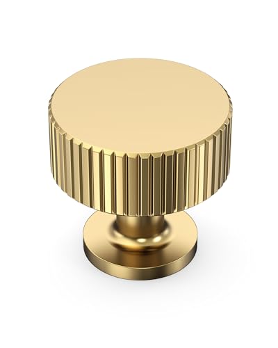 Champagne Bronze Cabinet Knobs Drawer Pulls 10 Pack - color: Champagne Bronze, size: Knob - No Hole Center