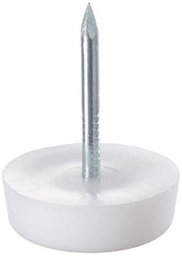 Shepherd Hardware 9144 3/4-Inch Furniture Tack Glides, 4-Pack,White - size: 3/4 Inch