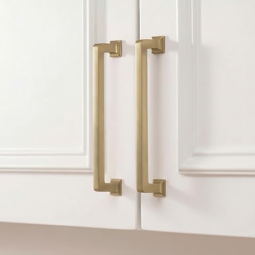 homdiy 20 Pack 6-1/4 Inch Champagne Bronze Cabinet Pulls Solid Zinc Alloy - color: Champagne Bronze, size: 6-1/4" Hole Center