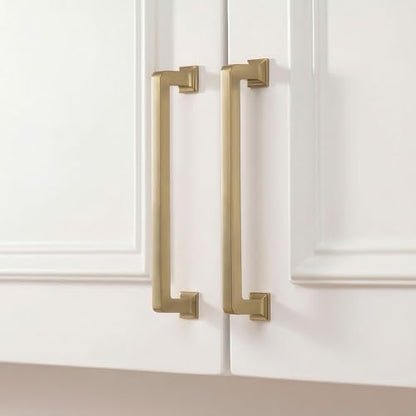 homdiy 20 Pack 6-1/4 Inch Champagne Bronze Cabinet Pulls Solid Zinc Alloy - color: Champagne Bronze, size: 6-1/4" Hole Center