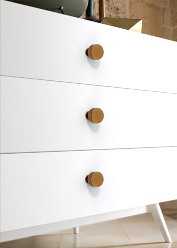 10 Pack Antique Brass Cabinet Knobs 1-1/10 Inch(28mm) Single Hole Cabinet Pulls Round Kitchen Cabinet Knobs Drawer Knobs - color: Antique Brass, size: Single Hole Knob