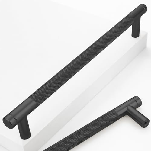 12 Pack 7 1/2 Inch 192 mm Barrel Cabinet Pulls Black Cupboard Aluminum Handles Drawer Pull Cabinet Handles(12 Pack, Black, 7 1/2 Inch) - color: Black, size: 7 1/2 Inch