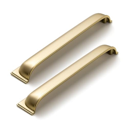 Goo-Ki 6 Pack Champagne Bronze Cup Pulls for Cabinet Zinc Alloy Kitchen Hardware,7-1/2 Inch Hole Center Channing Bin Cup Drawer Pull Handles - color: Champagne Bronze, size: 7-1/2 Inch Hole Center