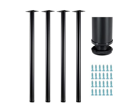 40 Inch Metal Desk Legs, Adjustable Table Legs - size: 40"