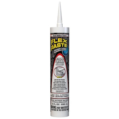 Flex Paste Rubberized Waterproof Sealant Paste, White, Cartridge, 1-Pack - color: White, size: Cartridge