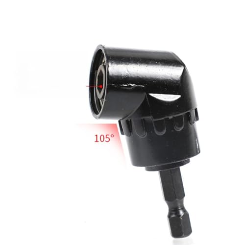 90 Degree Right Angle Drill Adapter Attachment, 1/4" Quick Change Magnetic Bit Socket for Impact Drill Driver, Tight Spaces