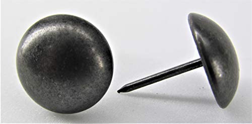 Premium Upholstery Tacks, 3/4-inch Diameter Nailhead Pins, Large Decorative Trim for Furniture (40, Black Pearl) - color: Black Pearl