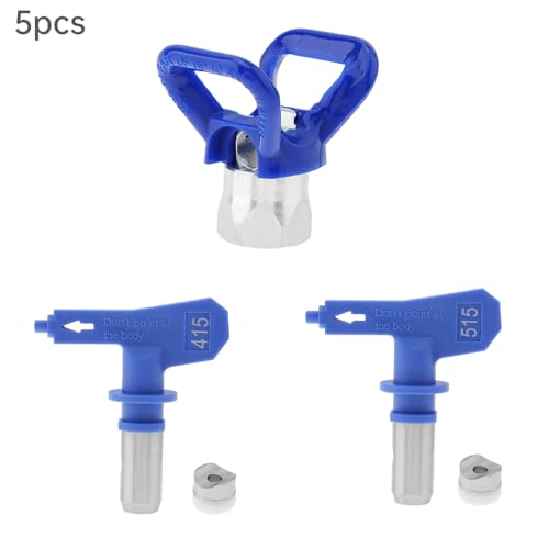 ChgImposs 3 Pcs Airless Paint Sprayer Tip Sets, Spray Tips for Graco Paint Sprayer with Nozzle Seats for Airless Paint Spray Guns House Painting (Machine Parts 415 515)