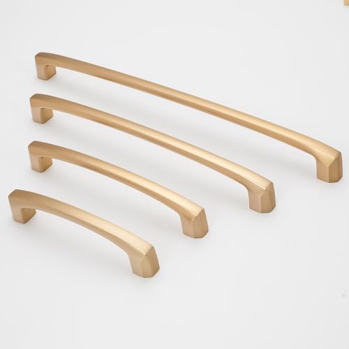 COTYKILEY 10 Pack 3-3/4 Inch(96mm) Champagne Bronze Cabinet Handles Champagne Kitchen Cabinet Pulls Cabinet Door Handles Kitchen Cabinet Hardware Cupboard Drawer Pulls Dresser Handles - color: Champagne Bronze, size: 3.75" Hole Center（96MM）