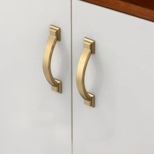 10 Pack 3 Inch(76mm) Champagne Bronze Cabinet Pulls, Champagne Gold Cabinet Handles Kitchen Arch Cabinet Hardware for Bathroom Drawer - color: Champagne Bronze, size: 3 inch（76mm）, style: 10 Pack