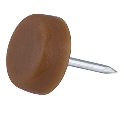 Nylon Furniture Glides - 7/8" Diameter - Pack of 12 - Chair and Table Leg Floor Protectors - Scratch-Preventing Floor Pads for Furniture Legs - FG3-NL