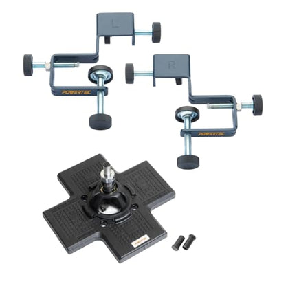 POWERTEC 72222 Cabinet Hinge Jig w/Drawer Front Installation Clamps Kit, Concealed Hinge Jig w/ 35mm Forstner Bit, Drawer Face Clamp for Cabinet Door Mounting, Cabinet Hardware & Drawer Front Panel - style: Concealed Hinge Jig + Front Installation Clamps