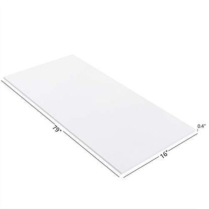 Patelai High Density Foam Padding for Cushions,79 x 16 x 0.4 Inch - size: 79 x 16 x 0.4 Inch