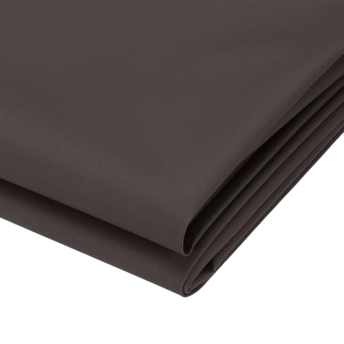 PATIKIL 63x39.4in Faux Leather Sheets, Faux Leather Fabric Sheets Vinyl Fabric Synthetic Soft Waterproof PVC for Replacement Upholstery Car Furniture Sofa Boat Marine, Black Coffee - color: Black Coffee