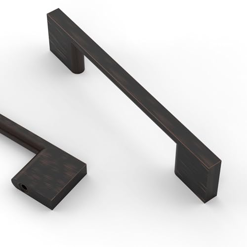 Asidrama 10 Pack 3.75 Inch(96mm) Oil Rubbed Bronze Cabinet Pulls, Kitchen Cabinet Hardware for Cupboard Drawer Handles Pulls - color: Oil Rubbed Bronze, size: 3.75" Hole Center(96mm), style: 10 Pack