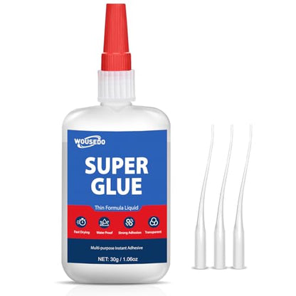 Super Glue Liquid 30g, Fast Bonding Instant All Purpose Crazy Glue - size: Thin Ca Glue