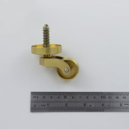 Semetall 4-Piece Universal Brass Stem Casters - style: A-106