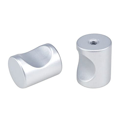 T Tulead Aluminum Alloy Silver Cabinet Knobs 0.7"x0.9", 10PCS - color: Silver