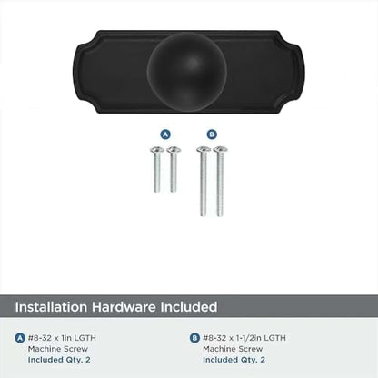 khtumeware 10-Pack Heavy Duty Solid Backplate for Cabinet Knobs Matte Black Drawer Knobs with Backplate Suitable for Dresser and Kitchen Cabinet Hardware. - color: Matte Black