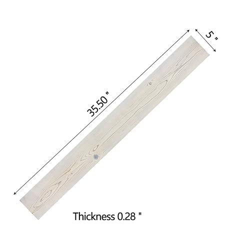 Real Wood Wall Planks-5" White Shiplap Panel Peel and Stick 10Pack 12.5SqFt - color: White Washed