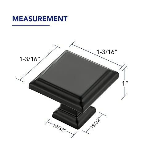 Ravinte Hardware Matte Black Cabinet Pulls, Single Hole, 5 Pack - color: Matte Black, size: Single Hole