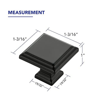 Ravinte Hardware Matte Black Cabinet Pulls, Single Hole, 5 Pack - color: Matte Black, size: Single Hole