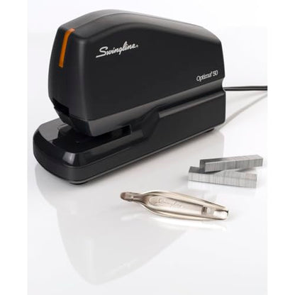 Swingline Electric Stapler Value Pack, 50 Sheet Capacity, includes Optima 50 Stapler, 5000 Staples and Staple Remover (48209) - size: 50 Sheet, style: Full Strip (Pack of 1)