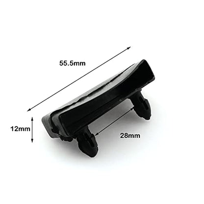 heyous 10Pcs Replacement Bed Slat Holders Kits Bundles Plastic White End Caps Holders, Width 55mm x Height 12 mm, for Single, Double and King Size Beds, 54-55mm (Pack of 2) - size: Full (Pack of 2)