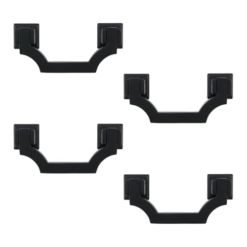 Geesatis 4Pcs Black Cabinet Pulls, 2.5" Zinc Alloy Drawer Door Handles - color: Black(4Pcs), size: 2.5inch