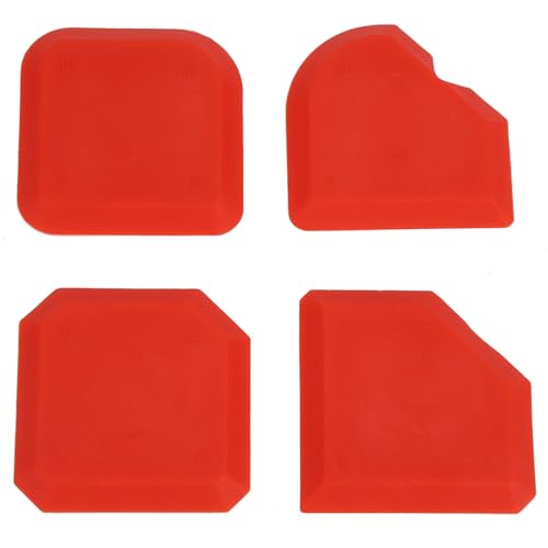 Silicone Caulking Tool Kit, 4Pcs Caulk Remover Smoother Finisher Scraper Cleaner Grout Removal Tool for Kitchen Bathroom Floor Window Sealant Sealing