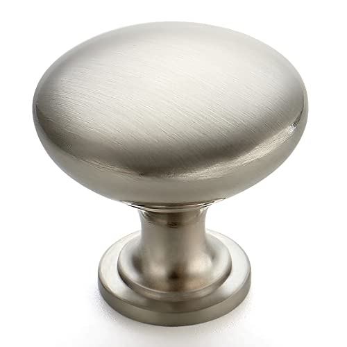 Ravinte Brushed Nickel Cabinet Knobs, Zinc Knobs Drawer Pulls, 5 Pack - color: Brushed Nickel