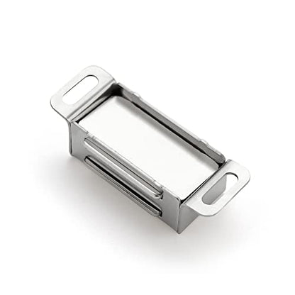 Ravinte Silver Magnetic Door Catch, Brushed Nickel Cabinet Magnets, 4 Pack - color: Satin Nickel