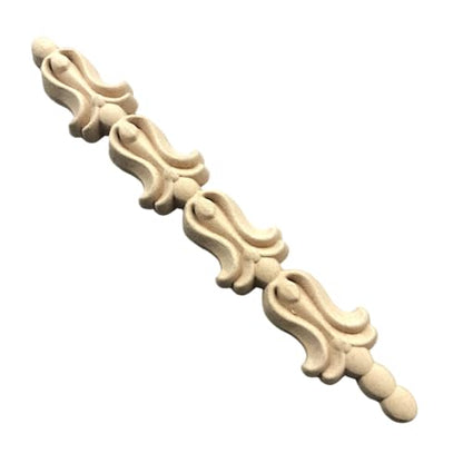 WoodUbend WUB1377 Pack of 2 Decorative Drops - Wood Appliques - Heat Bendable & Flexible Onlays 20x3cm - DIY Craft, Furniture & Home Decor - Easy to Apply & Paint - Reusable Decorative Decals - size: WUB1377