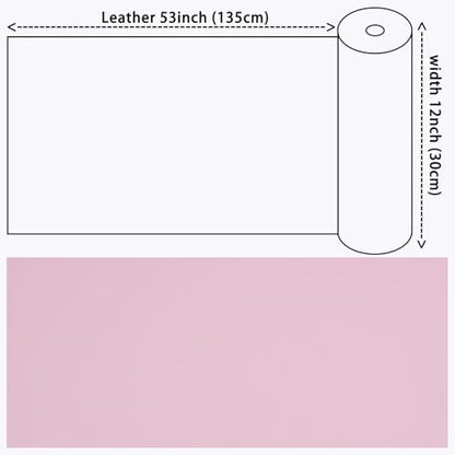 Smooth Solid Color Faux Leather Sheets Roll 12"X53" (30cmX135cm),Very Suitable for Making Crafts, Leather Earrings, Bows,Sewing (Light Pink) - color: Light Pink